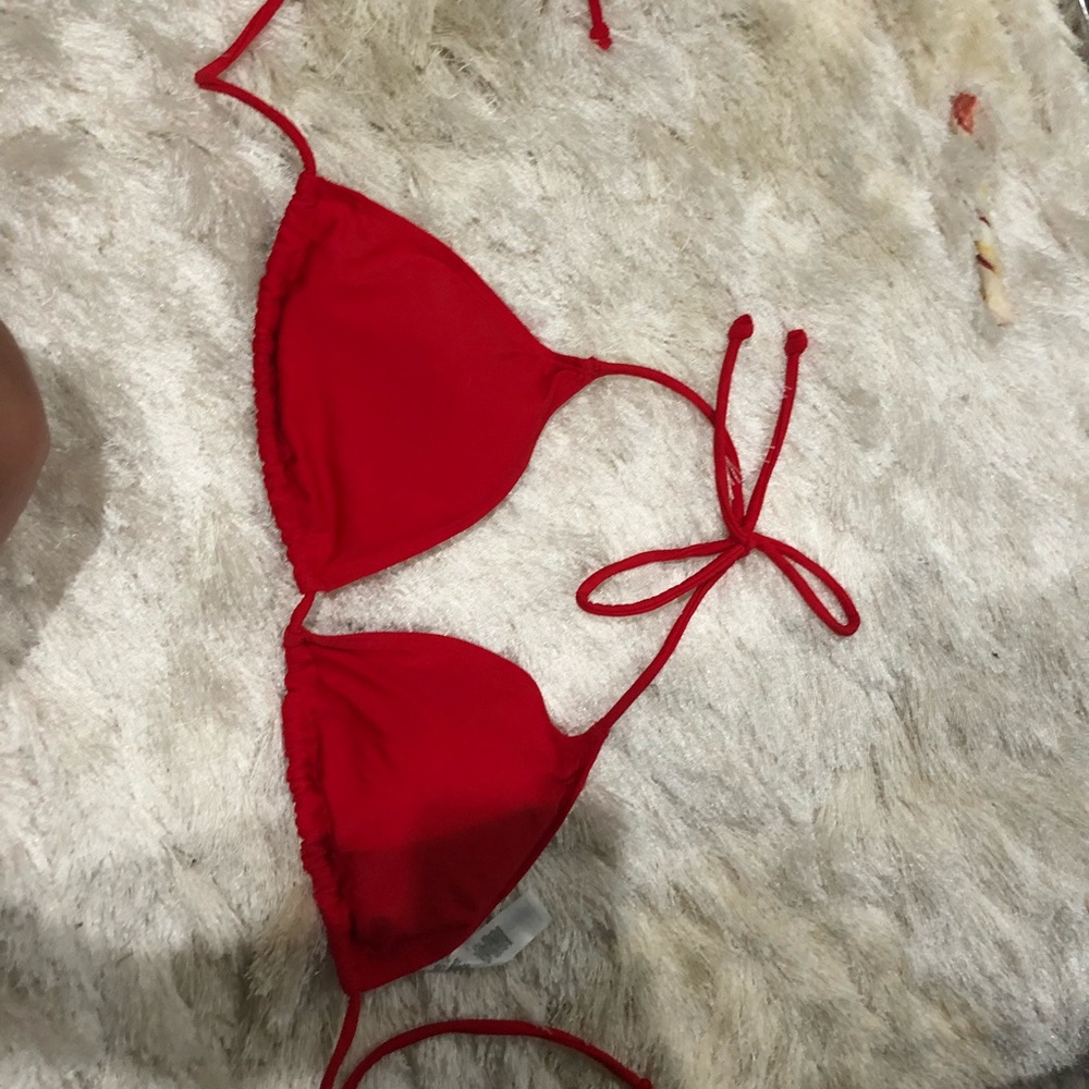 Red bikini top